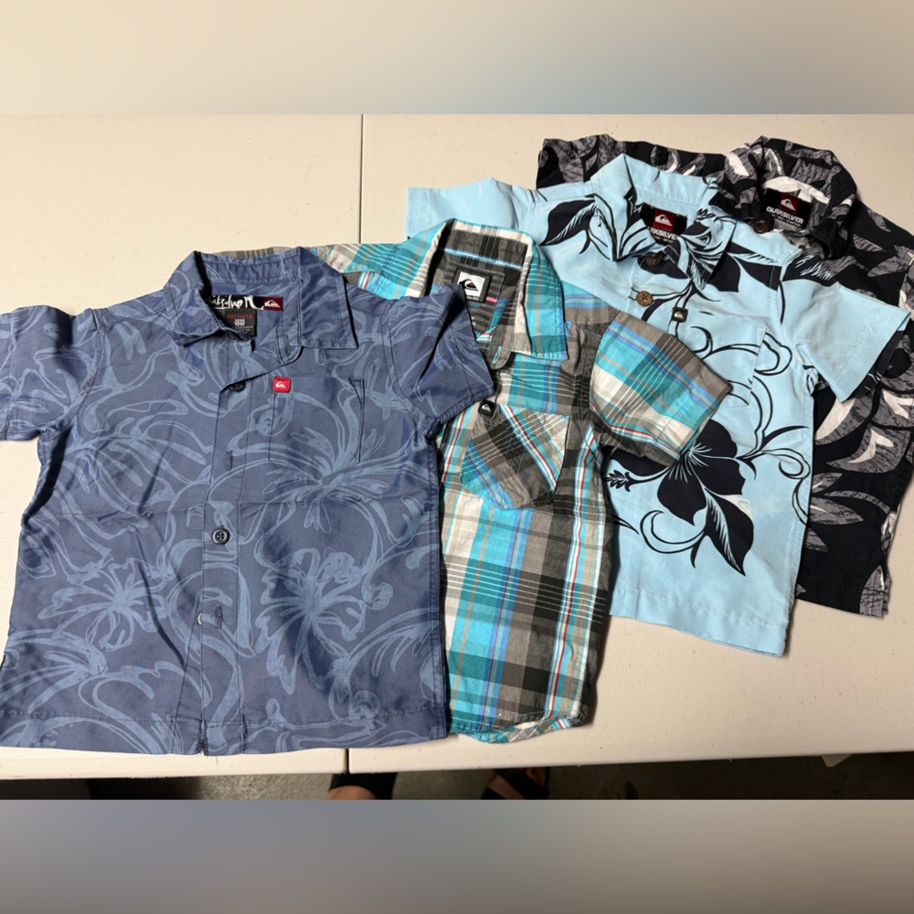 Quicksilver Aloha Shirt 4pc Bundle🌴